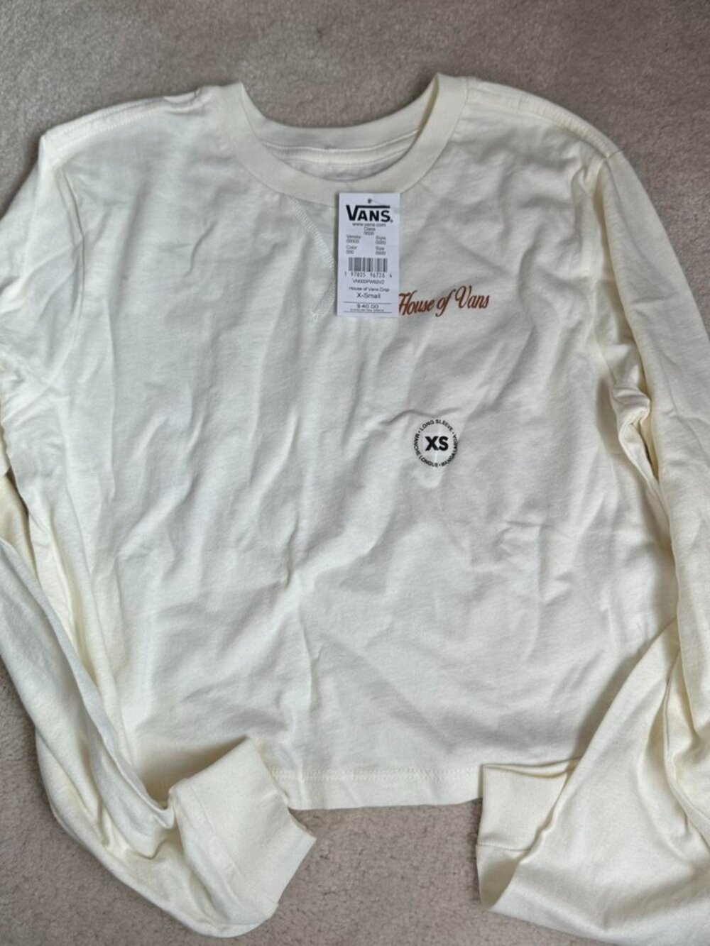 vans white long sleeve shirt 🛹🤍